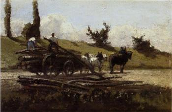 卡米耶 畢沙羅 The Wood Cart 卡米耶 畢沙羅 The Wood Cart